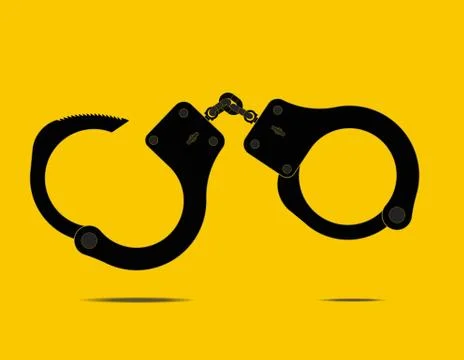 Handcuffs - Vector illustration Stock Illustration