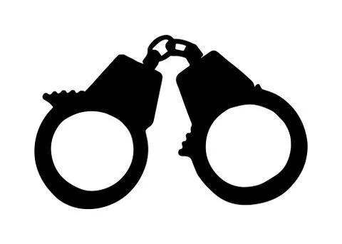HANDCUFFS VECTOR IMAGE Illustrazione stock