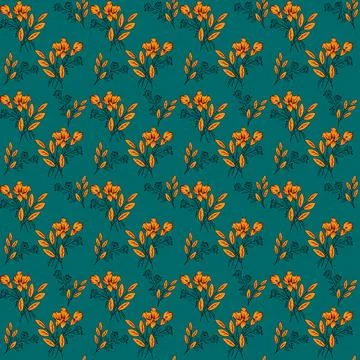 Hand,Drawing,Beautiful,Illustration,Pattern,Seamless,Design Stock Illustration