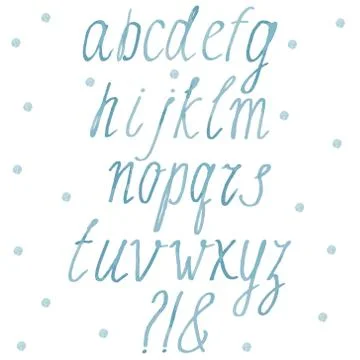 Handdrawn alphabet Stock Illustration