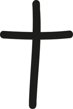Handdrawn cross Stock Illustration