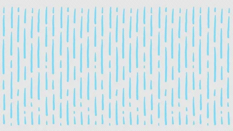 Handdrawn doodle blue raindrops falling down. Frame is looped animation Stock Footage 239483040
