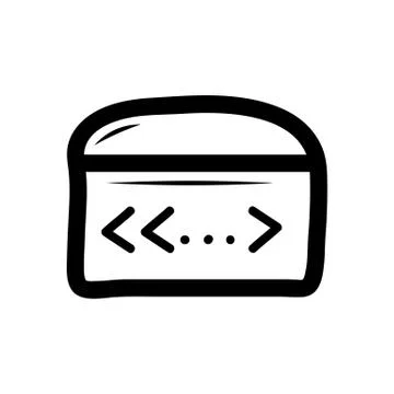 Handdrawn doodle file folder document icon. Hand drawn black sketch. Sign sym Stock Illustration