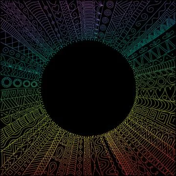 Handdrawn doodle frame Stock Illustration