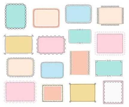 Handdrawn Frames Stock-Illustration