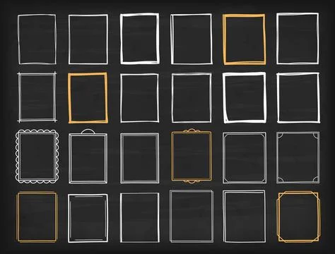 Handdrawn Frames Stock Illustration