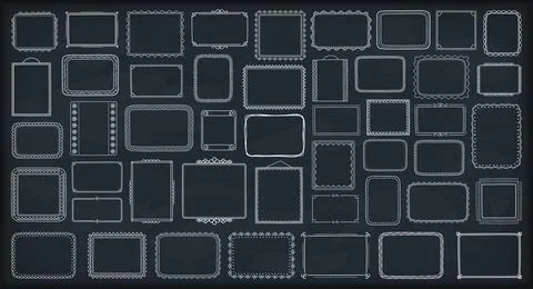 Handdrawn Frames Stock Illustration