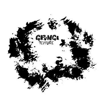 Handdrawn grunge dry brush frames. Modern grunge vector illustration. Stock Illustration