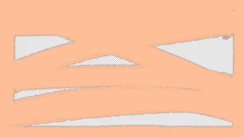 Handdrawn light pink doodle stripe on transparent background Stock Footage 258191322