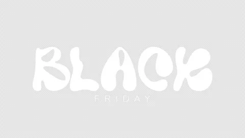 Handdrawn liquid text Black Friday Stock Footage 255131310
