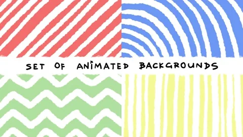 Handdrawn moving diagonal stripe, half circle, zigzag, vertical line Stock Footage 232329196