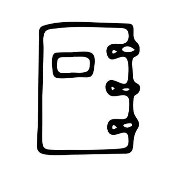 Handdrawn notebook doodle icon. Hand drawn black sketch. Sign symbol. Decorat 스톡 일러스트