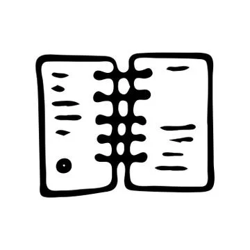 Handdrawn notebook doodle icon. Hand drawn black sketch. Sign symbol. Decorat 스톡 일러스트
