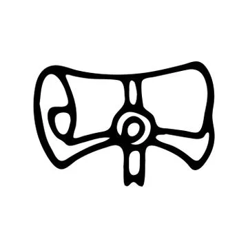 Handdrawn scroll doodle icon. Hand drawn black sketch. Sign symbol. Decoratio Stock Illustration