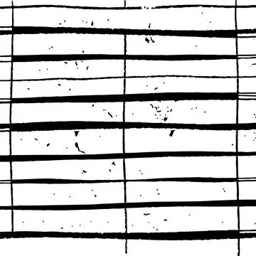 Handdrawn Striped Grunge Seamless Pattern Texture イラスト素材