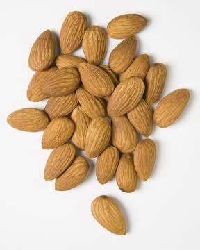 Handful of Almonds Stock Photos