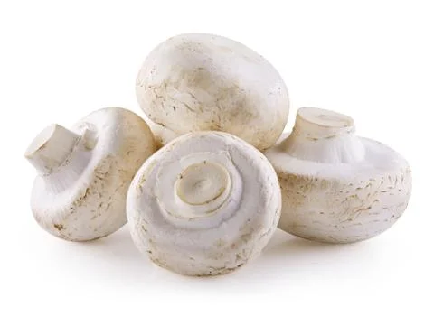 Handful of champignons Stock Photos