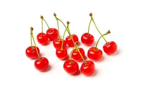 Handful of cherries Stock Photos