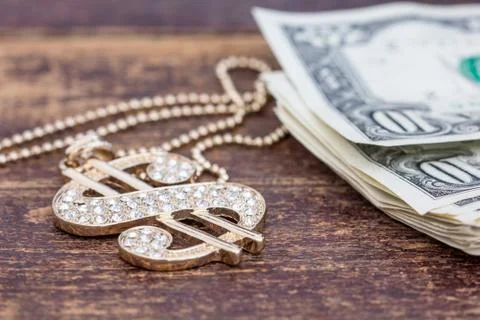 Handful of dollars Stock Photos