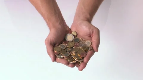 Handful of money Stock Footage 11611361