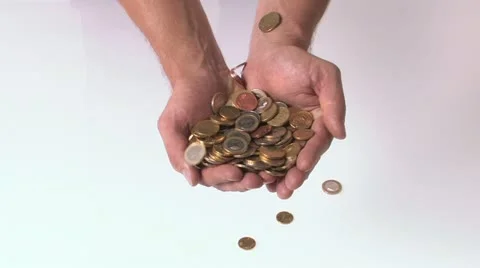 Handful of money Stock Footage 11611367