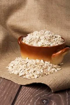 A handful of oatmeal Stock Photos