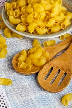 Handful of pasta Stockfoto's