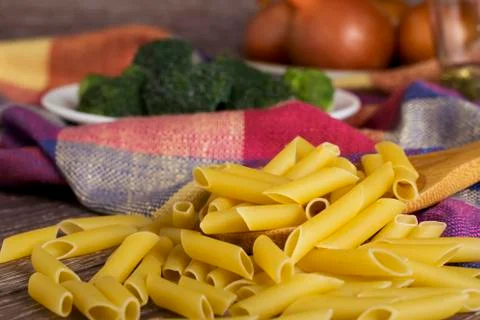 Handful of pasta Stock Photos