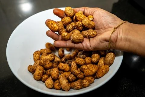 Handful of Peanuts Stock Photos