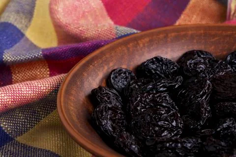 Handful of prunes Stock Photos