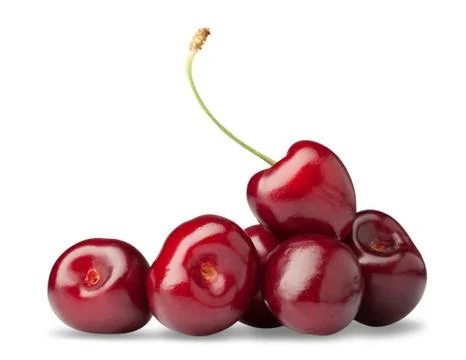 Handful of a red cherry Stock Photos