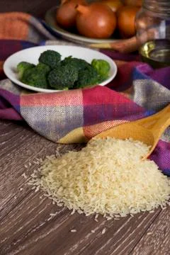 Handful of rice Stock Photos