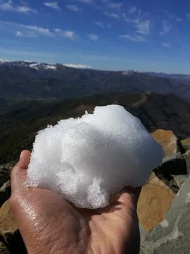 Handful of snow Stock Photos
