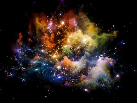 Handful of Space Stock Illustration