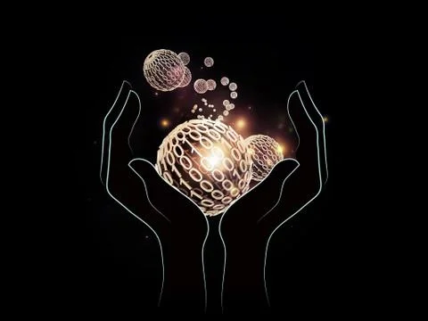 Handful of Technology Stock Illustration