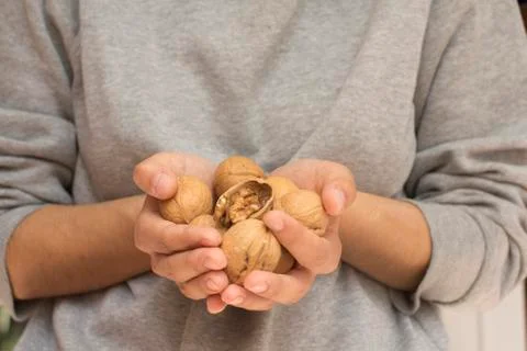 Handful of walnuts	 Stock Photos