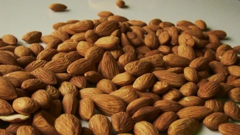 Handfull Of Almonds Video stock 90962766