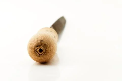 Handgrip of three sided file Stock Photos