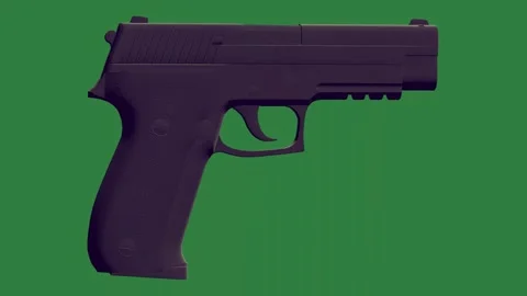 Handgun Moving Motion Graphic Overlay Stock Footage 338018389