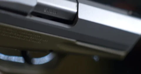 Handgun - with multiple angles Stock Footage 89370109