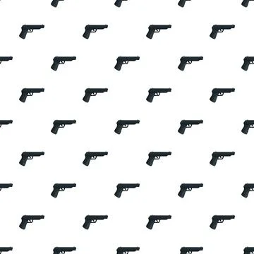 Handgun pattern representing protection, safety, and self defense Stock Illustration