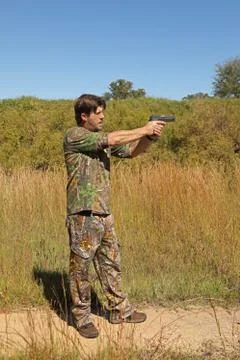 HandGun Practice Stock Photos