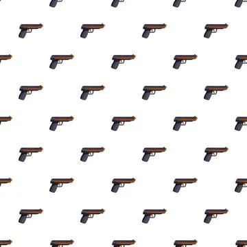 Handgun weapon repeating pattern for security and military concepts Stock Illustration