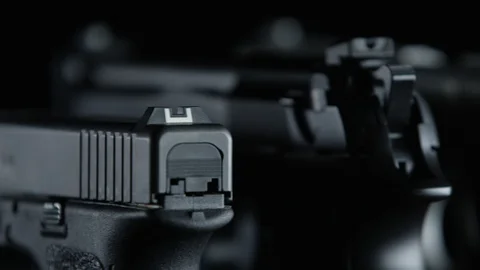 Handguns Stock Footage 113833427