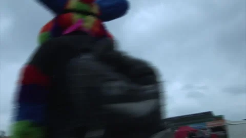 Handheld 360 Pan of a Furry in full Costume Stock Footage 273245241