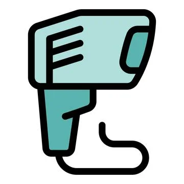 Handheld barcode scanner detecting product information Stock-Illustration