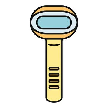 Handheld barcode scanner device icon for logistics Stock-Illustration