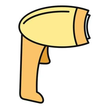 Handheld barcode scanner device for retail checkout Stock Illustration