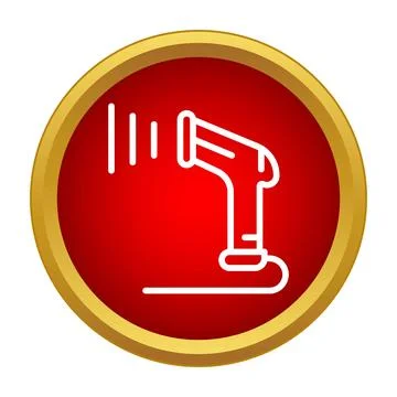 Handheld barcode scanner device scanning system icon Stock Illustration