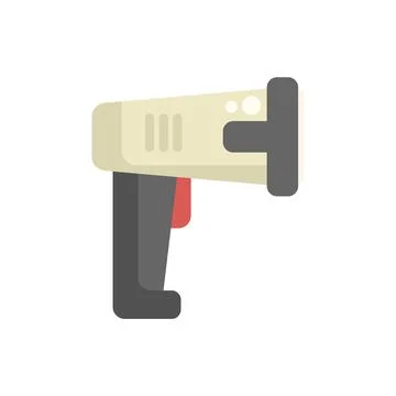 Handheld barcode scanner scanning bar code icon Stock-Illustration